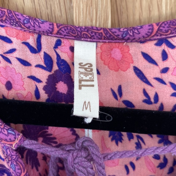 Spell OG Folk Town Boho Blossom Dress - Sz M - Picture 10 of 16